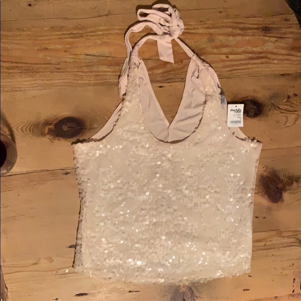 Pale pink sequence blouse